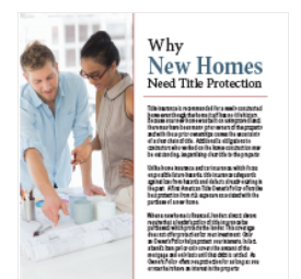 Why New Homes Need Title Insurance